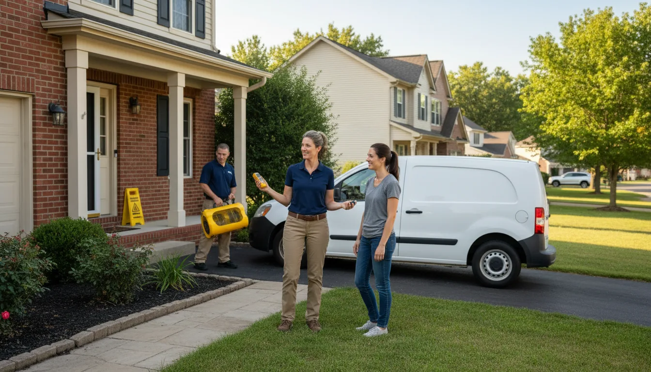 Residential water damage restoration in North Richland Hills, TX